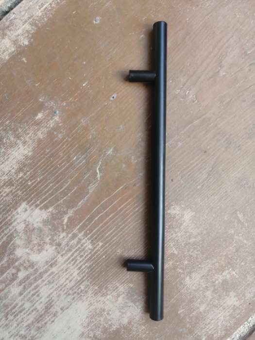 Фотография покупателя товара Ручка рейлинг, нерж. сталь, d=12 мм, м/о 160 мм, цвет черный