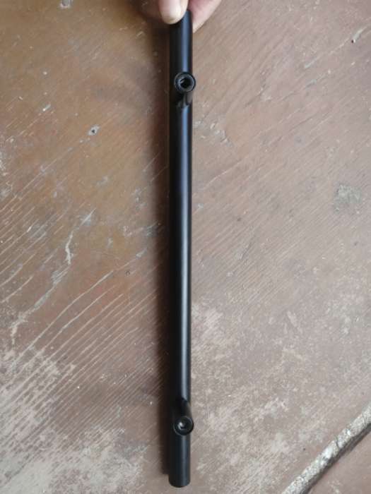 Фотография покупателя товара Ручка рейлинг ТУНДРА FRIDA, облегченная, d=12 мм, м/о 96 мм, цвет черный - Фото 11