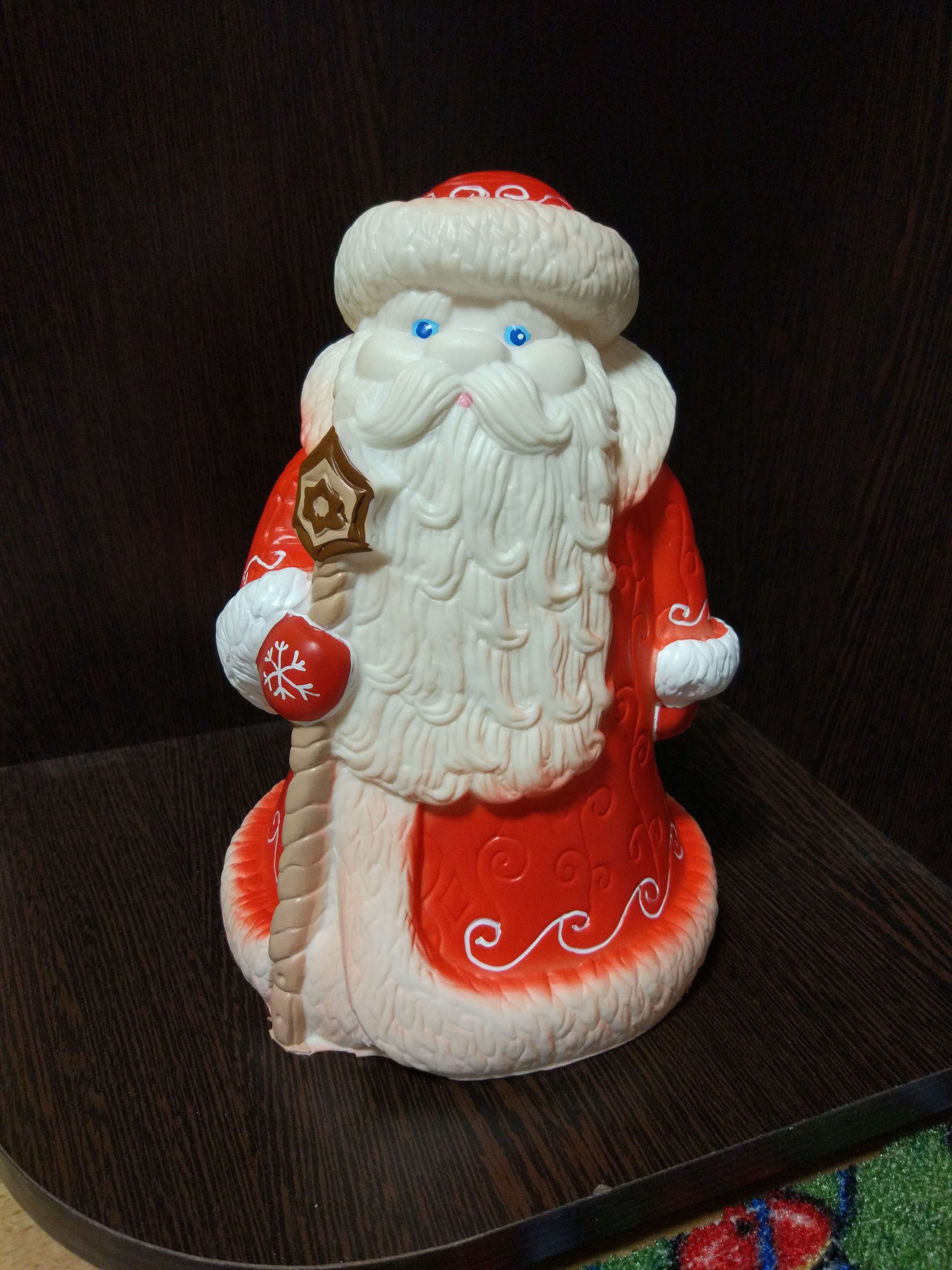 Фотография покупателя товара Резиновая игрушка "Дед Мороз" большой - Фото 1