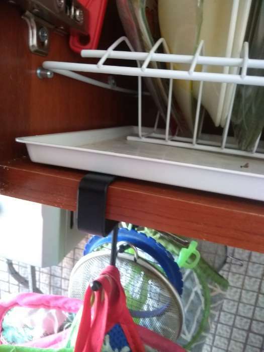 Фотография покупателя товара Держатель кухонный подвесной на 6 предметов, 1,5×28×7,5 см, цвет белый - Фото 11