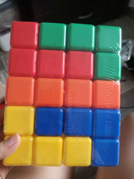 Фотография покупателя товара Набор цветных кубиков, 20 штук, 4 × 4 см - Фото 3
