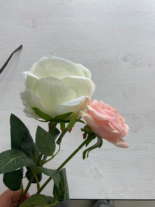 Фотография покупателя товара Цветы искусственные "Роза Охара" 8,5х56 см, красный - Фото 1
