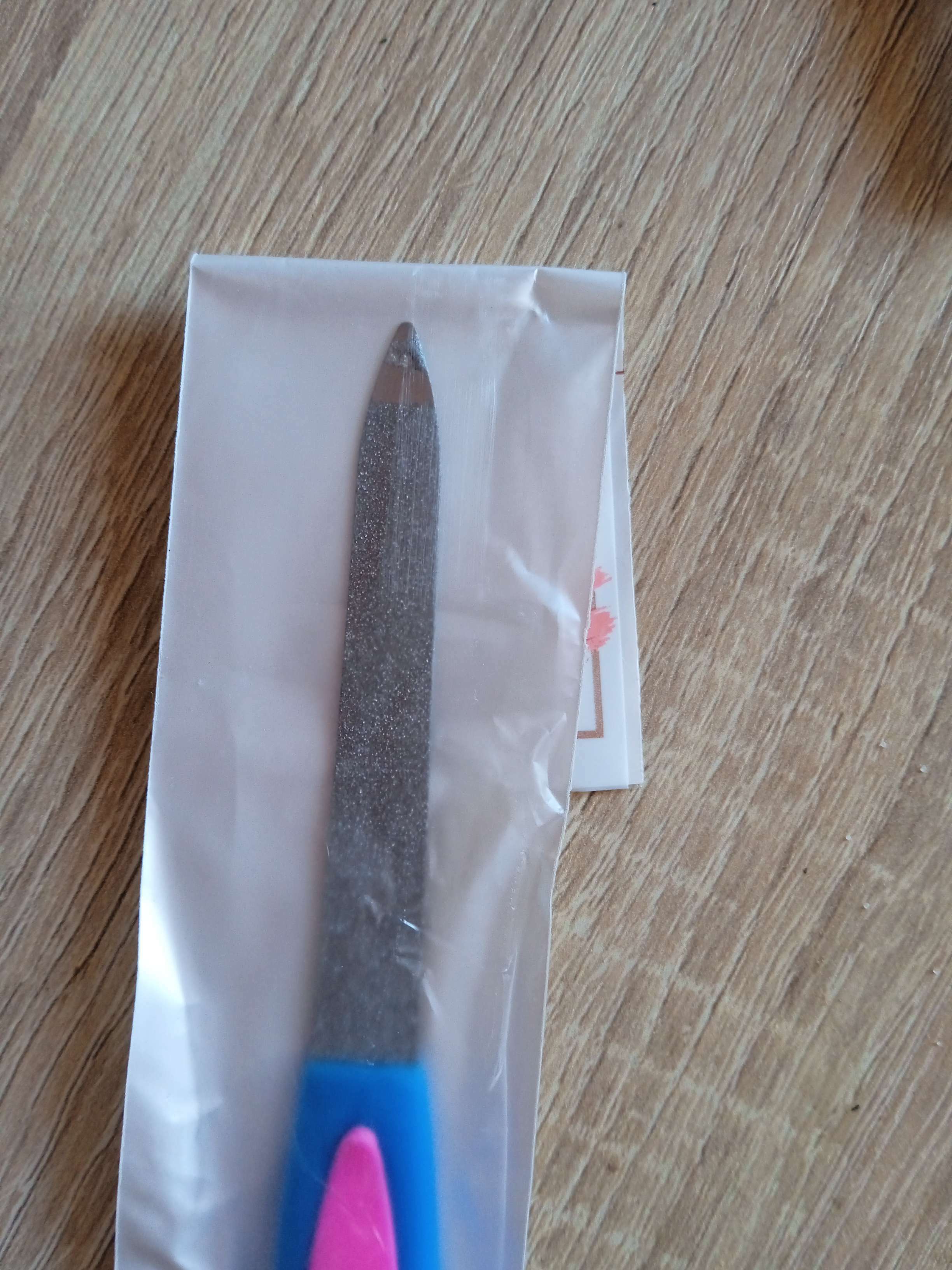 Фотография покупателя товара Пилка-триммер металлическая для ногтей, прорезиненная ручка, с защитным колпачком, 16 см, цвет МИКС - Фото 10