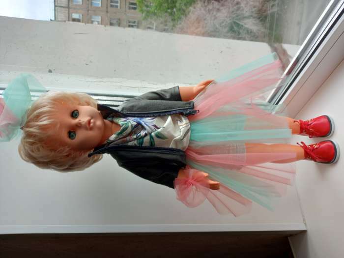 Фотография покупателя товара Ботинки для куклы «Завязки», длина подошвы: 7,5 см, 1 пара, цвет красный
