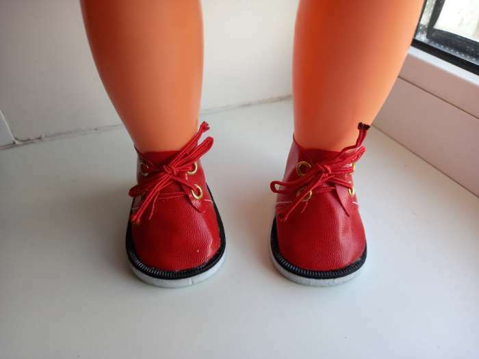 Фотография покупателя товара Ботинки для куклы «Завязки», длина подошвы: 7,5 см, 1 пара, цвет коричневый - Фото 8
