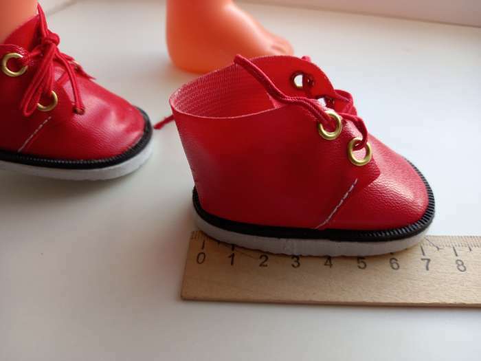 Фотография покупателя товара Ботинки для куклы «Завязки», длина подошвы: 7,5 см, 1 пара, цвет нежно-розовый - Фото 13