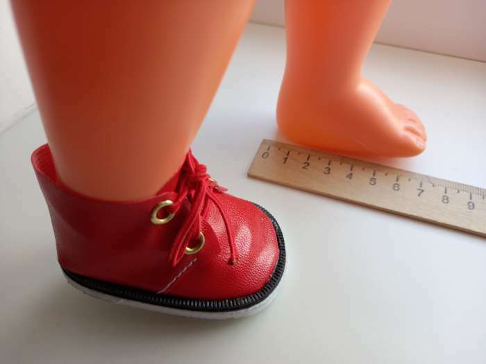 Фотография покупателя товара Ботинки для куклы «Завязки», длина подошвы: 7,5 см, 1 пара, цвет красный - Фото 10