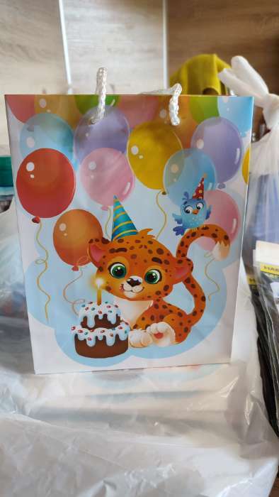 Фотография покупателя товара Пакет подарочный ламинированный, упаковка, «С Днём рождения», MS 18 х 23 х 8 см - Фото 4