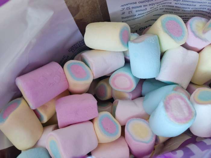 Фотография покупателя товара Маршмеллоу Confectum Rainbow, с ароматом тутти-фрутти, 600 г - Фото 3