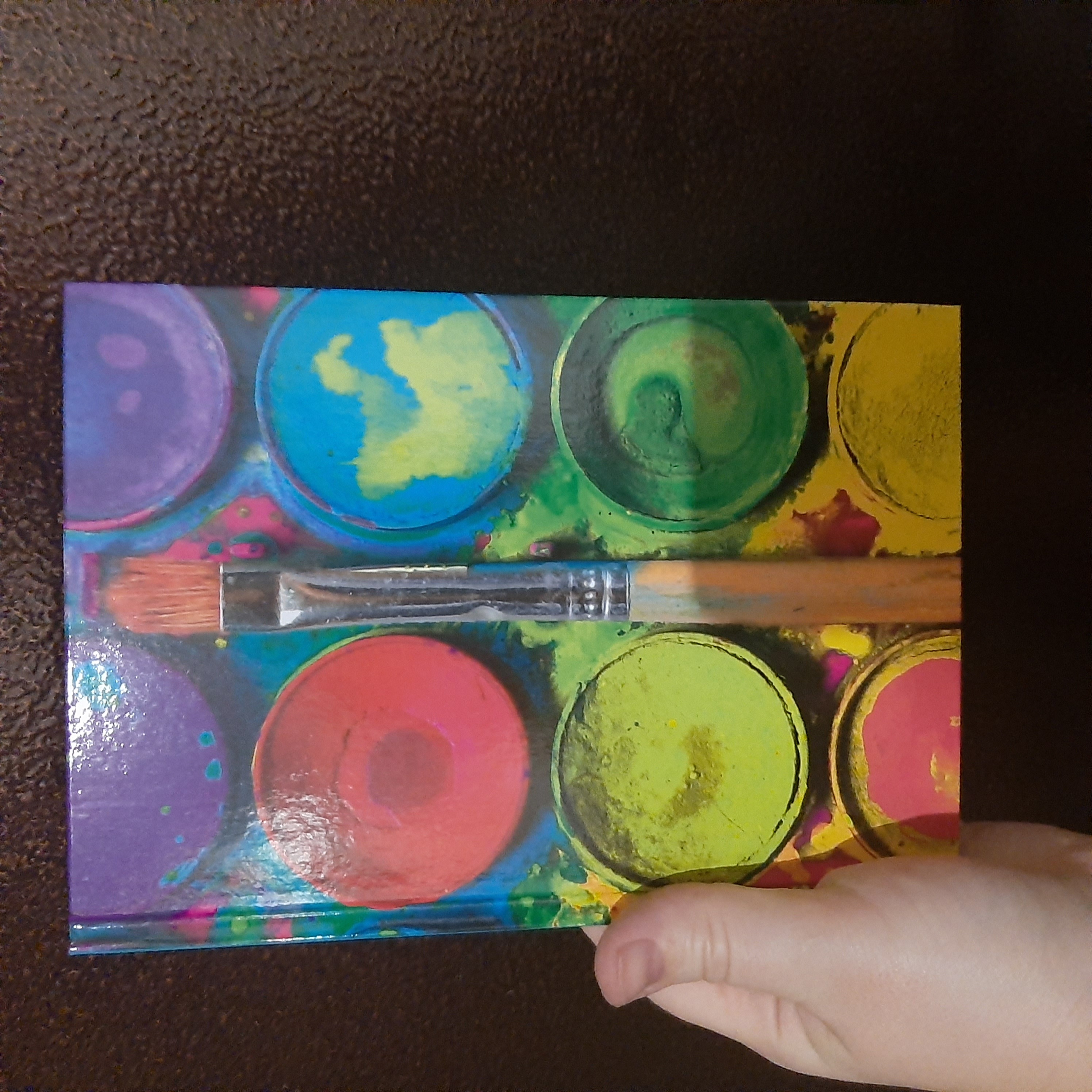 Фотография покупателя товара Колледж-тетрадь в твердой обложке 7БЦ, А5, 80 листов, Яркие цвета. Краски, блок в клетку, глянцевая ламинация - Фото 2