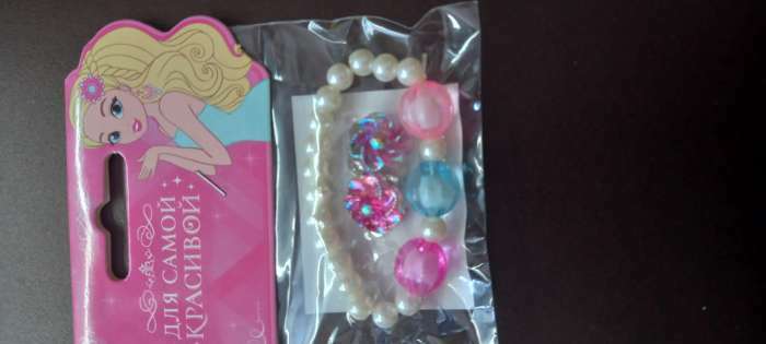 Фотография покупателя товара Набор детский 2 предмета: браслет, клипсы, цветок перламутровый, цвета МИКС - Фото 2