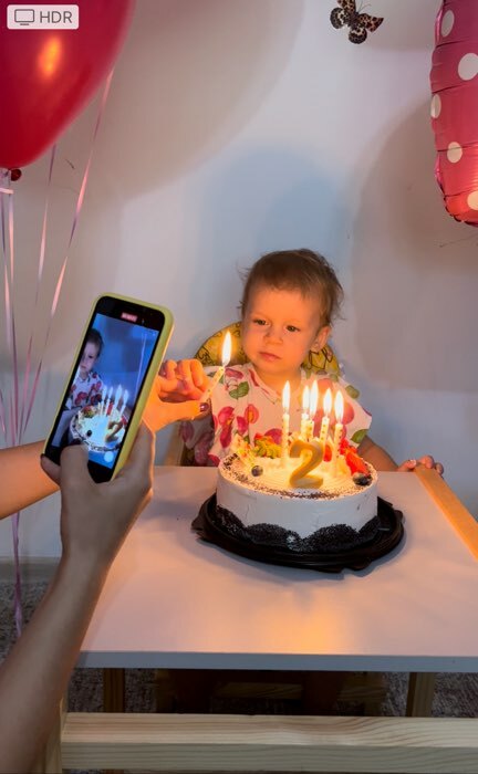 Фотография покупателя товара Свечи для торта Birthday Candle, 6 шт., 9×0.8 см - Фото 2
