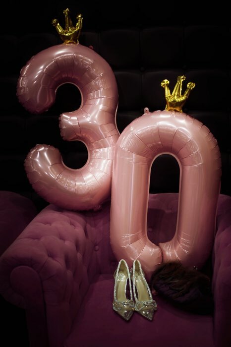 Фотография покупателя товара Шар фольгированный 40" «Цифра 1 с короной», цвет розовый - Фото 22