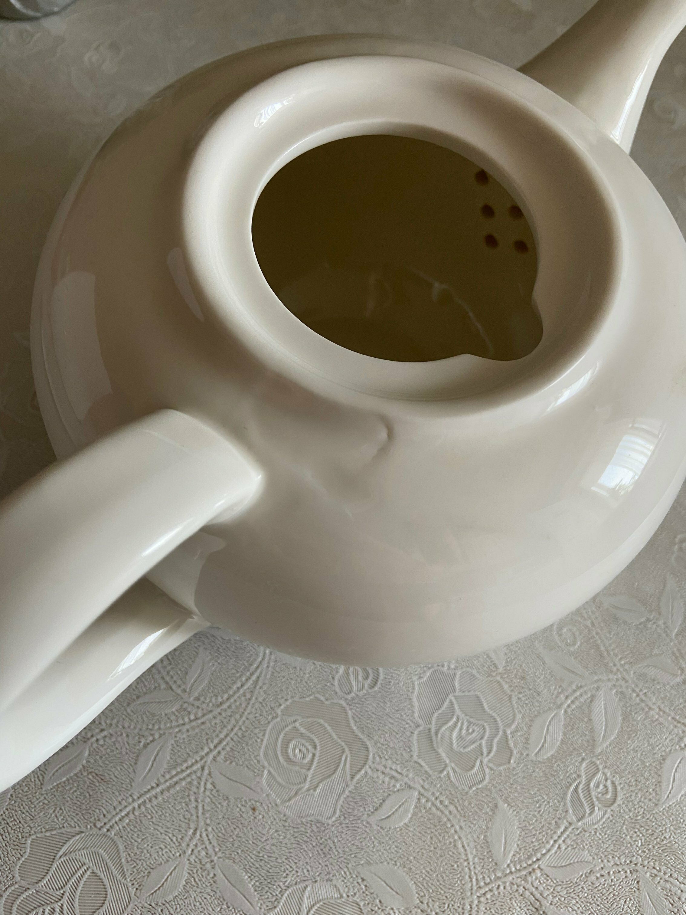 Фотография покупателя товара Чайник фарфоровый заварочный Magistro «Бланш», 1 л, цвет белый - Фото 12