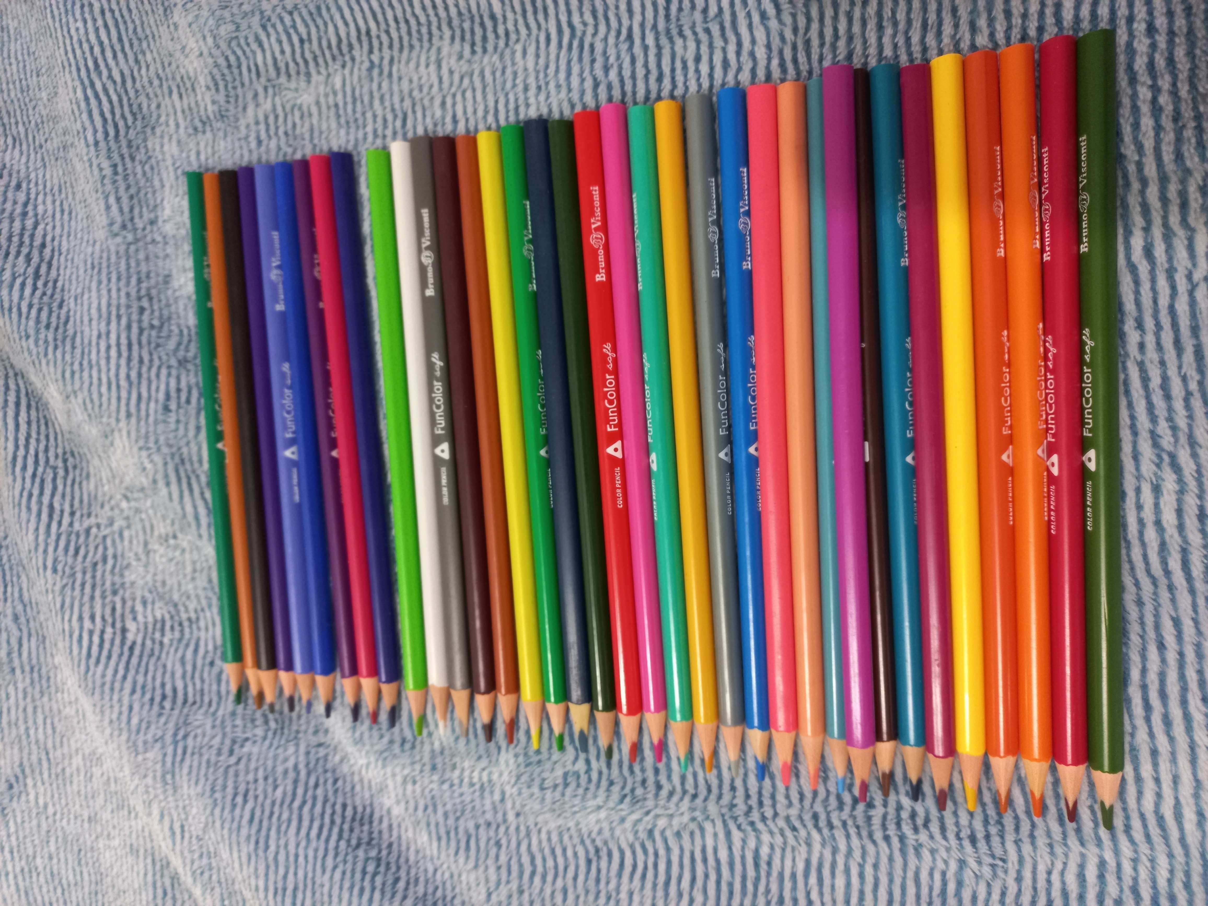 Фотография покупателя товара Карандаши цветные 36 цветов Funcolor пластиковые, МИКС - Фото 5