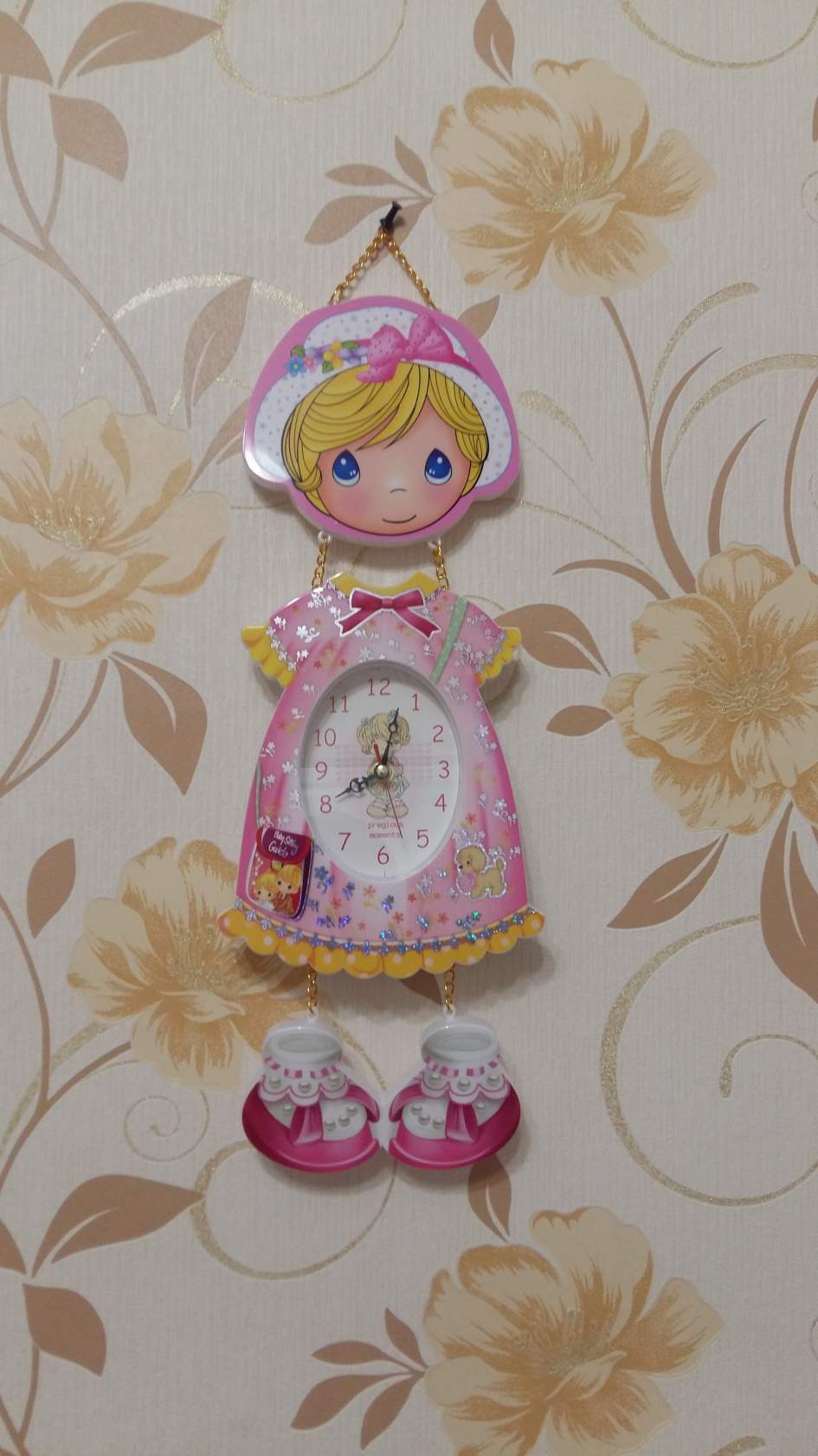 Фотография покупателя товара Детские настенные часы "Мишка", дискретный ход, 16 х 42 см