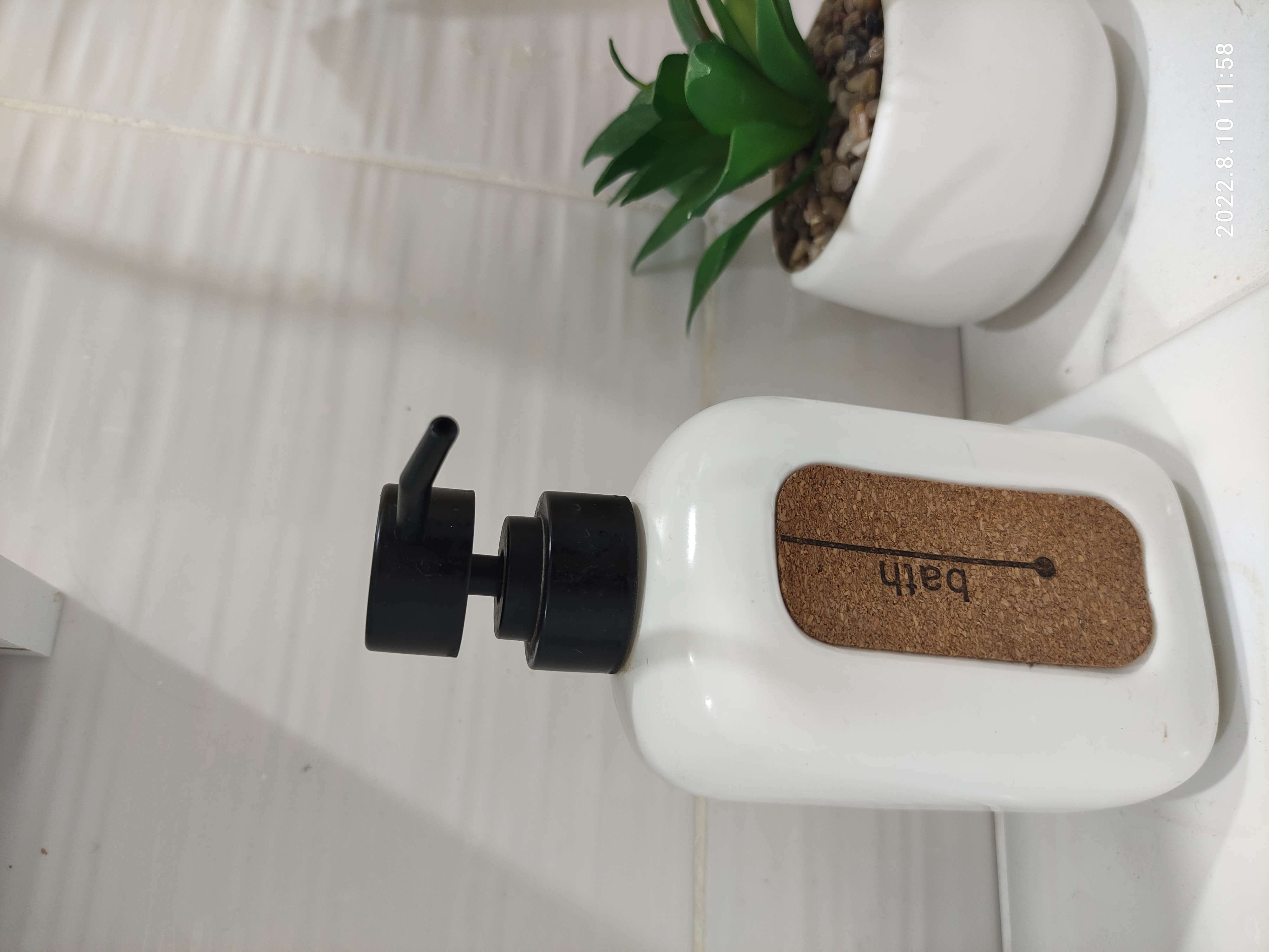 Фотография покупателя товара Набор аксессуаров для ванной комнаты SAVANNA «Лофт», 2 предмета (дозатор для мыла, стакан)