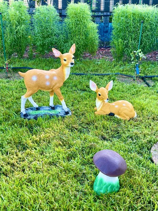 Фотография покупателя товара Садовая фигура "Гриб белый с травой" 22см - Фото 1