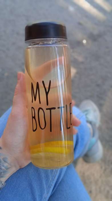 Фотография покупателя товара Бутылка для воды, 500 мл, My bottle, 19.5 х 6 см, чехол в комплекте, микс - Фото 9