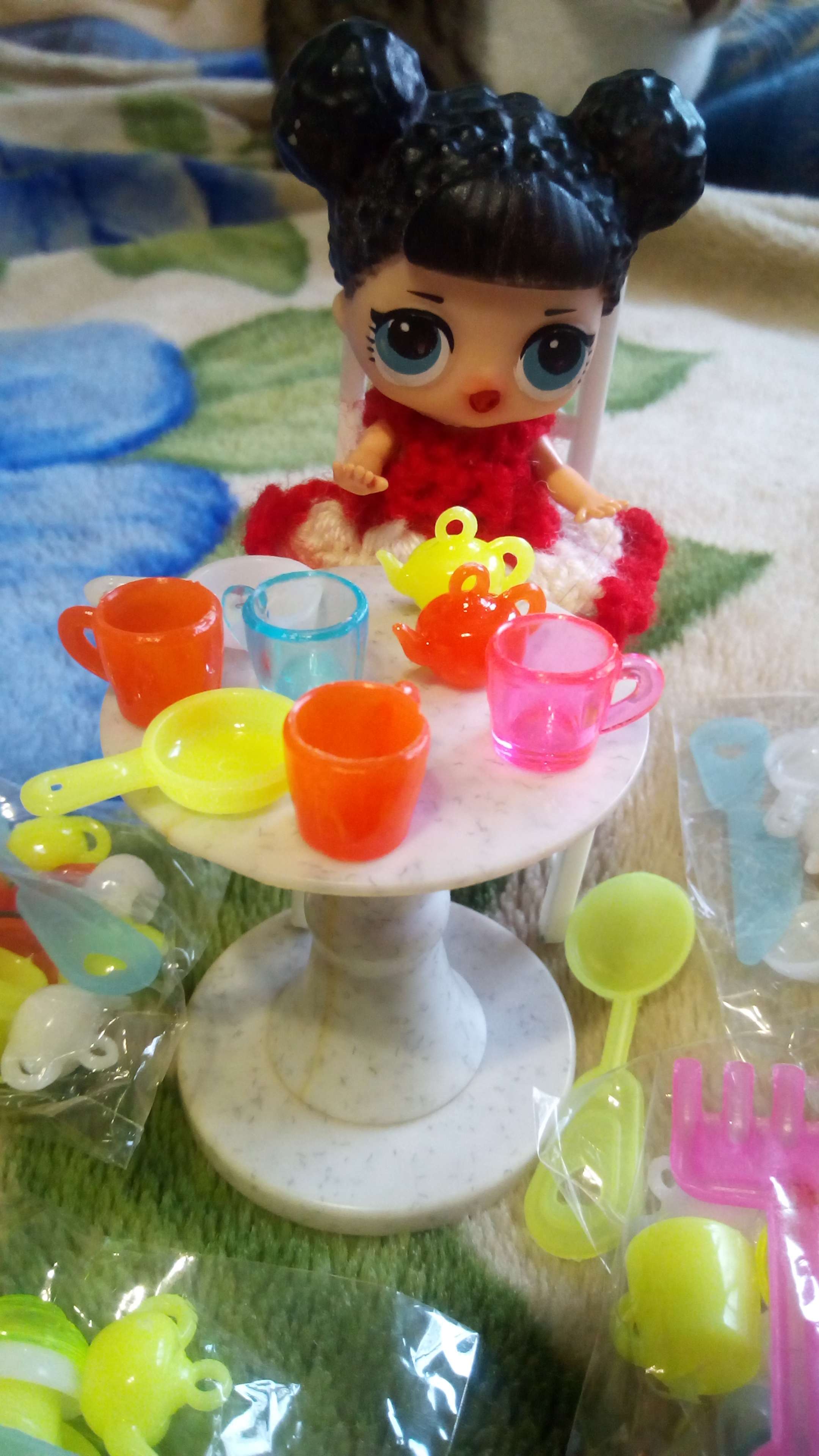 Фотография покупателя товара Аксессуары для кукол: набор посуды, МИКС - Фото 1