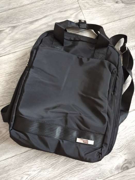 Фотография покупателя товара Рюкзак-сумка на молнии, цвет чёрный - Фото 6