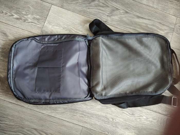 Фотография покупателя товара Рюкзак-сумка на молнии, цвет чёрный - Фото 5