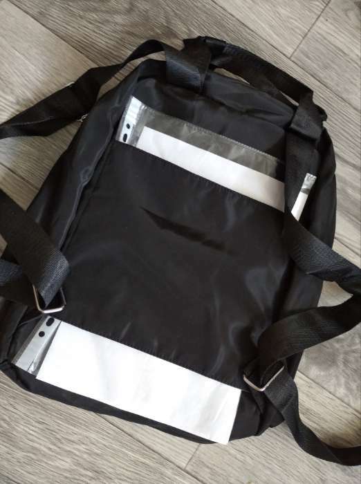 Фотография покупателя товара Рюкзак-сумка на молнии, цвет чёрный - Фото 3