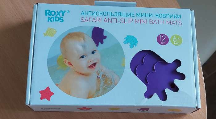 Фотография покупателя товара Набор антискользящих мини-ковриков для ванны 12 шт., цвет МИКС - Фото 2