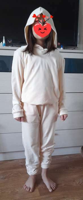 Фотография покупателя товара Костюм детский (толстовка, брюки) KAFTAN "Basic line" размер 34 (122-128см), розовый - Фото 2