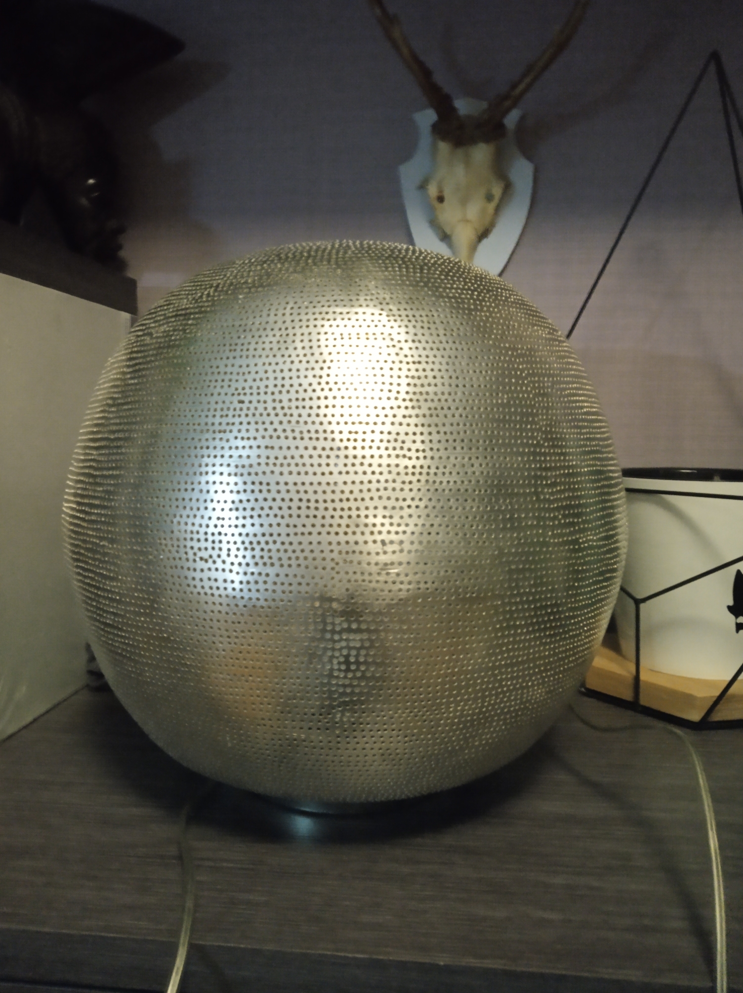 Фотография покупателя товара Лампа настольная "Ball" от сети, 30 × 30 см - Фото 2