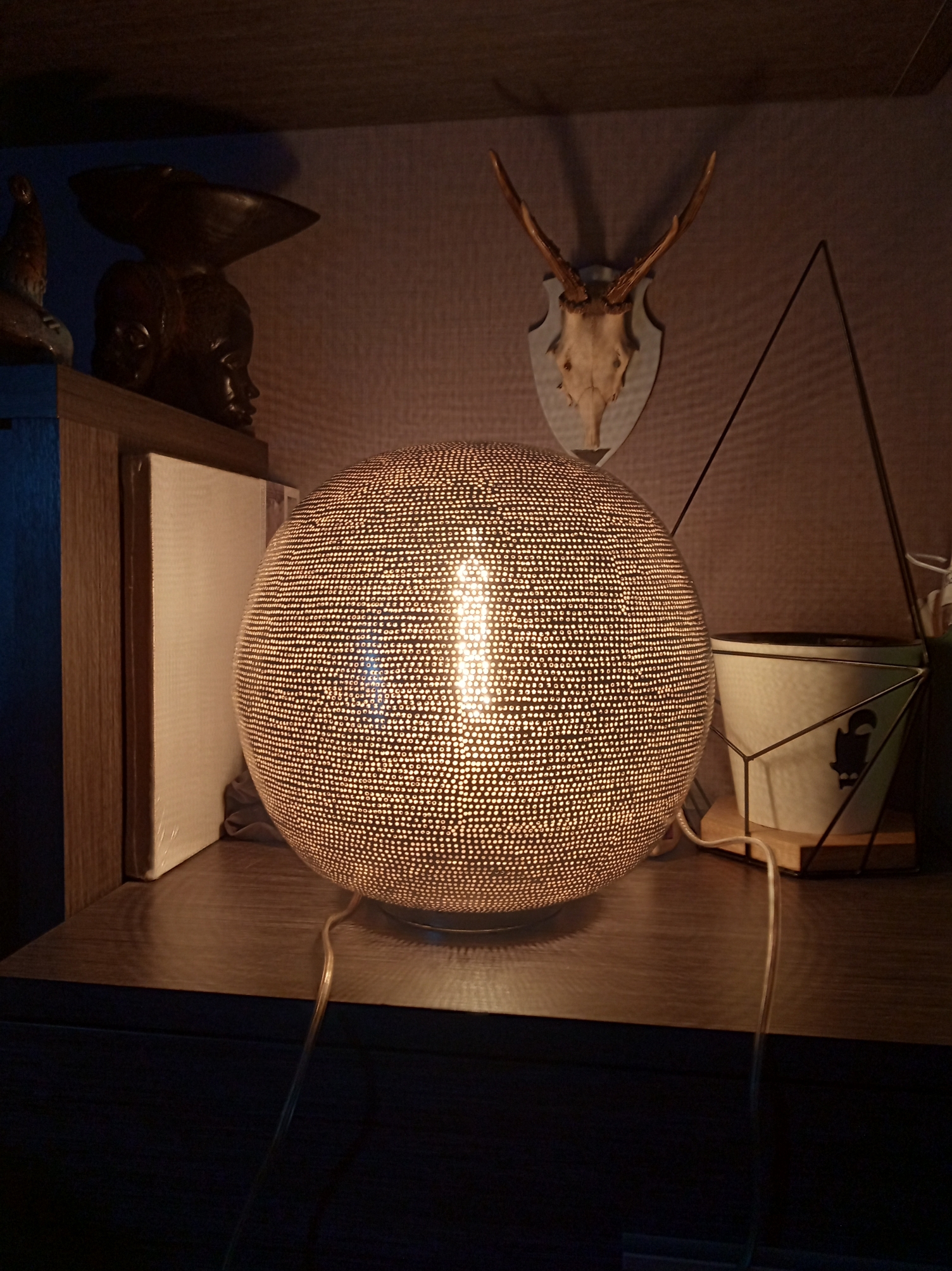 Фотография покупателя товара Лампа настольная "Ball" от сети, 30 × 30 см - Фото 1