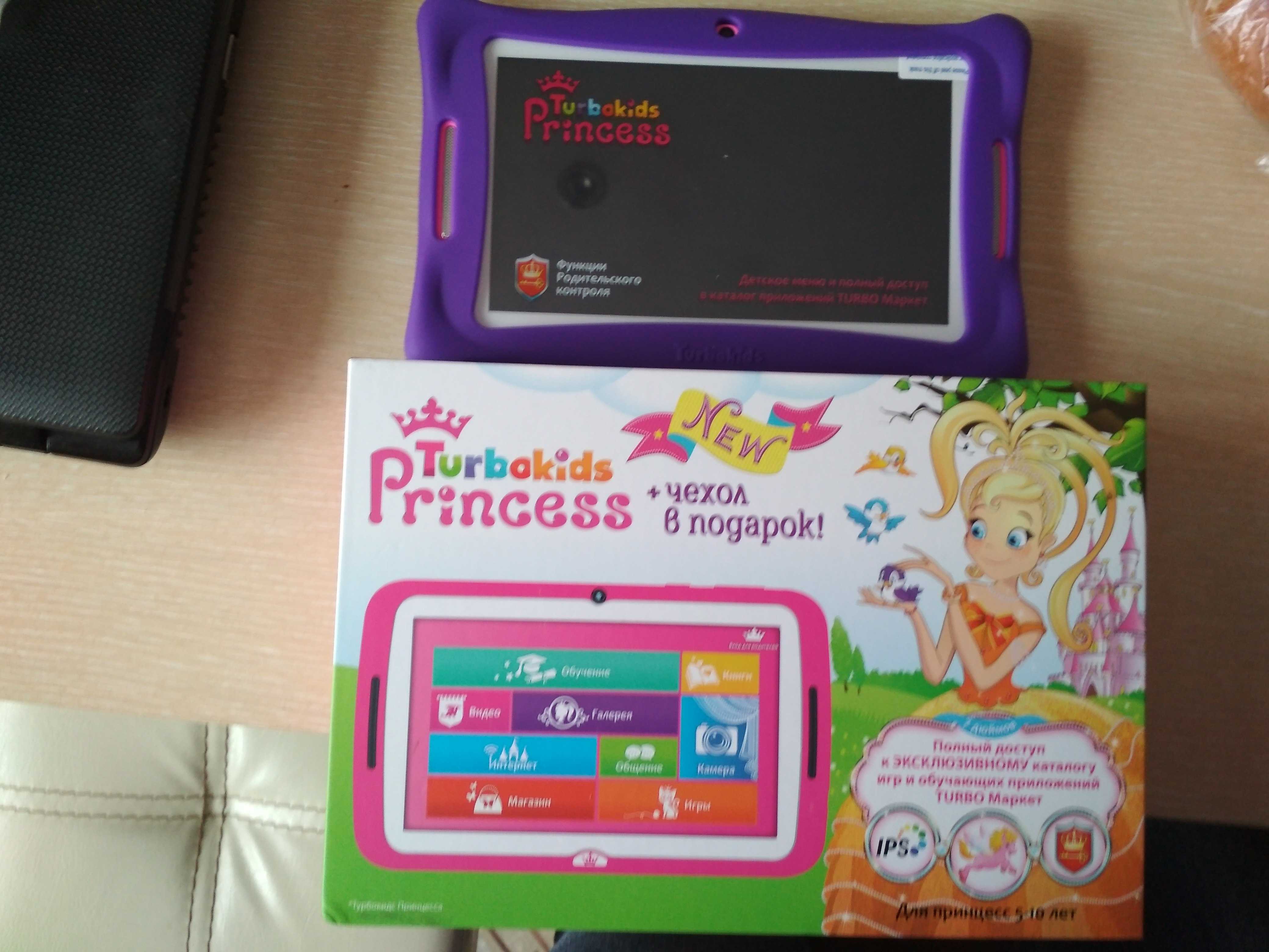 Фотография покупателя товара Планшет TurboKids Princess 7"1024х600, 8Gb, WiFi, BT, 8Gb, microSD, Android, розовый - Фото 1