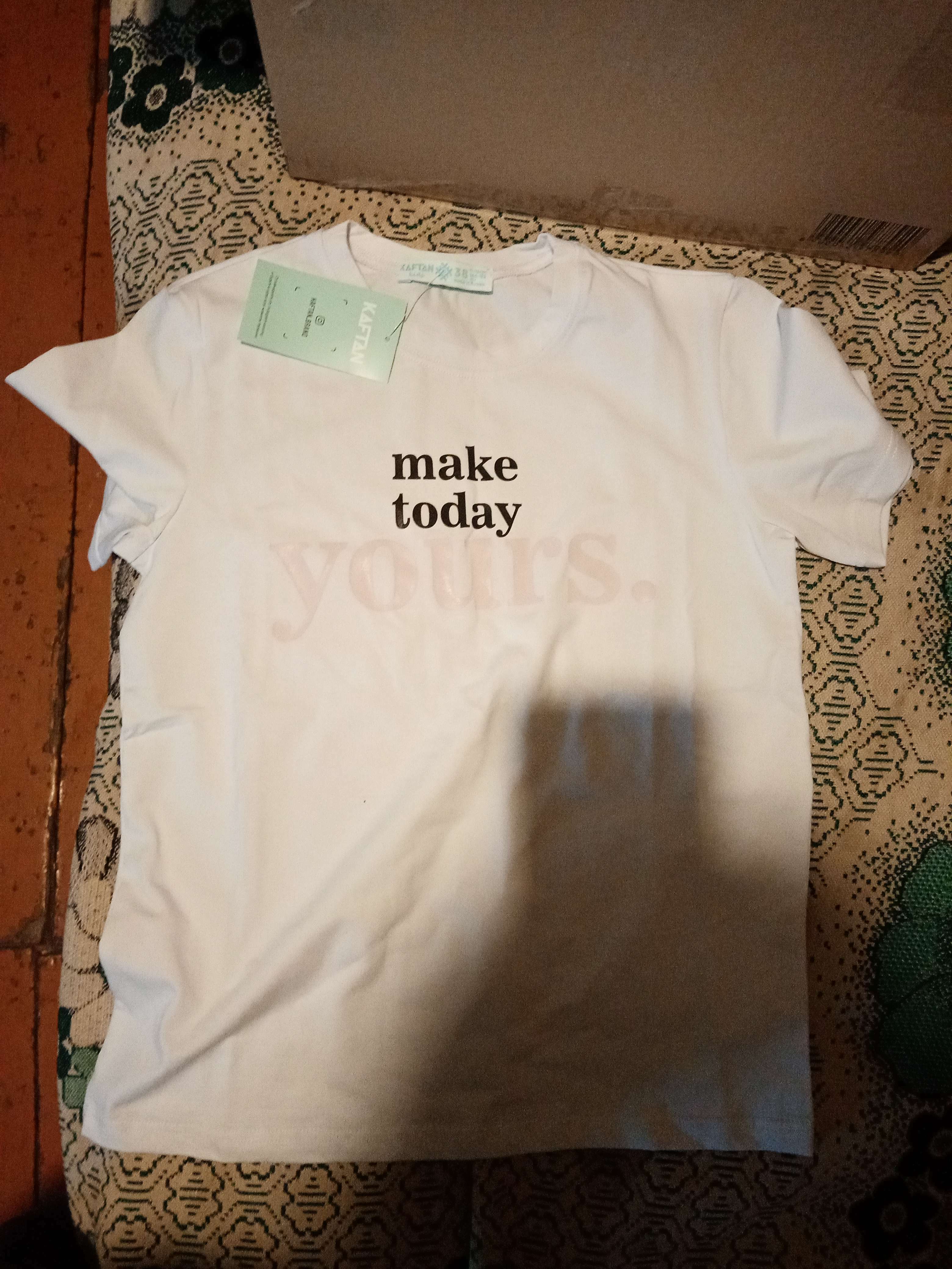 Фотография покупателя товара Футболка детская KAFTAN Make р.32 (110-116) - Фото 1