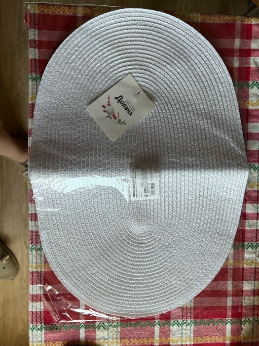 Фотография покупателя товара Салфетка сервировочная Доляна  "Овал", цв.белый, 45*30 см