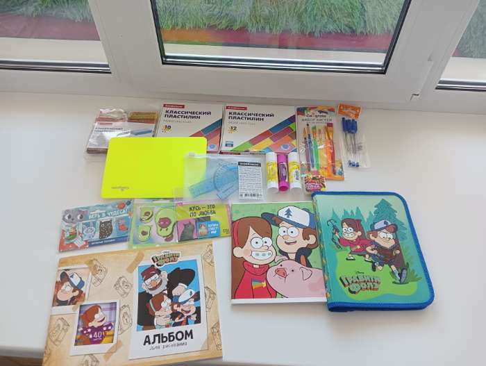 Фотография покупателя товара Папка пластиковая для тетрадей А5, на молнии, Гравити Фолз - Фото 3