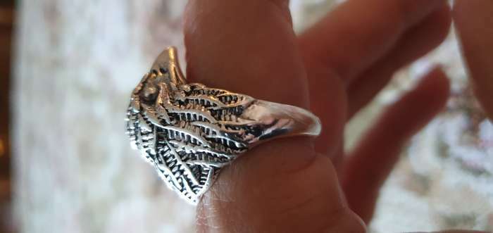 Фотография покупателя товара Кольцо «Перстень» сокол, цвет чернёное серебро, безразмерное - Фото 4