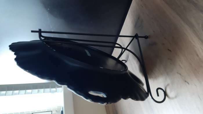 Фотография покупателя товара Подставка под тарелки Доляна, 15,5×25 см, цвет чёрный - Фото 2
