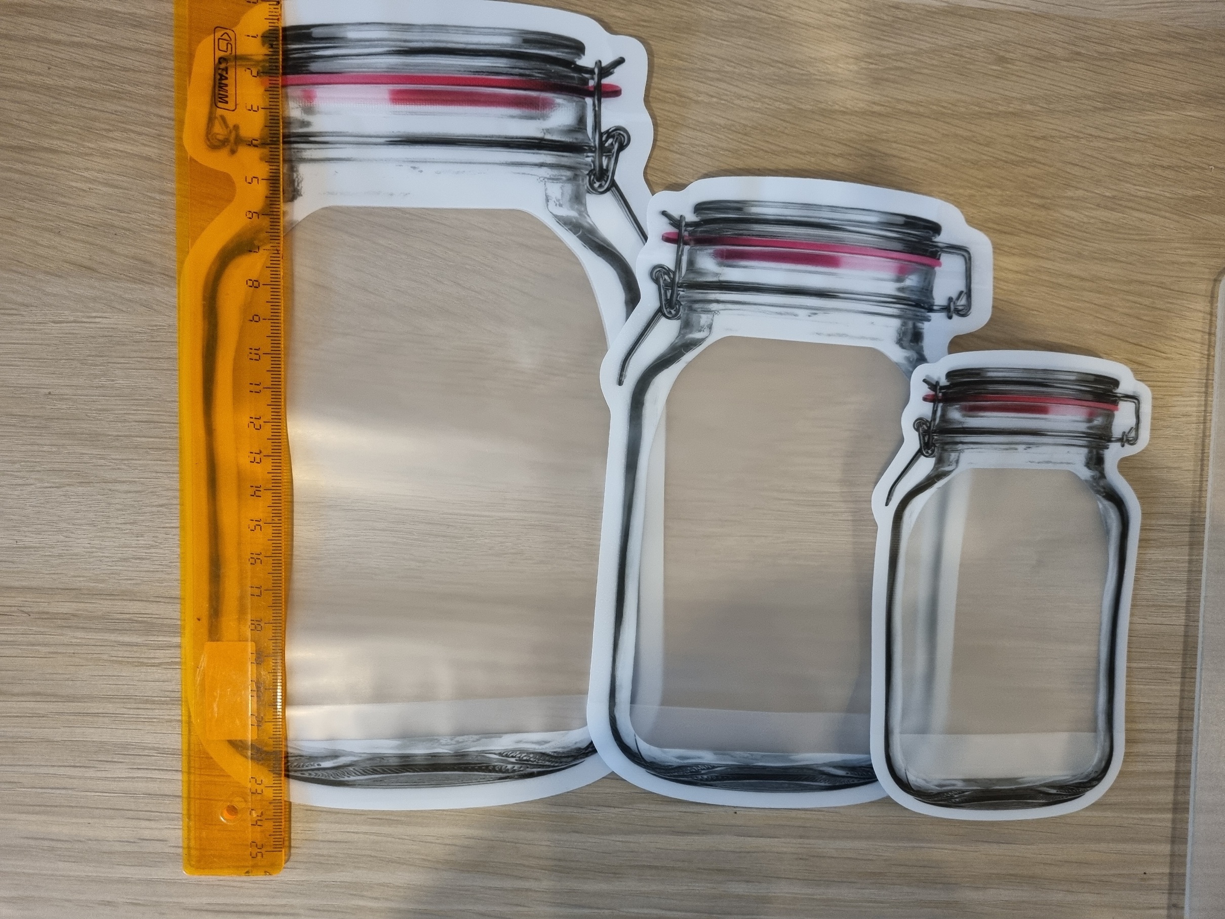 Фотография покупателя товара Набор пакетов для хранения продуктов Доляна, застёжка zip-lock, 3 шт, 15×9,5 см, 19,5×11,7 см, 24,4×14,5, цвет прозрачный - Фото 1