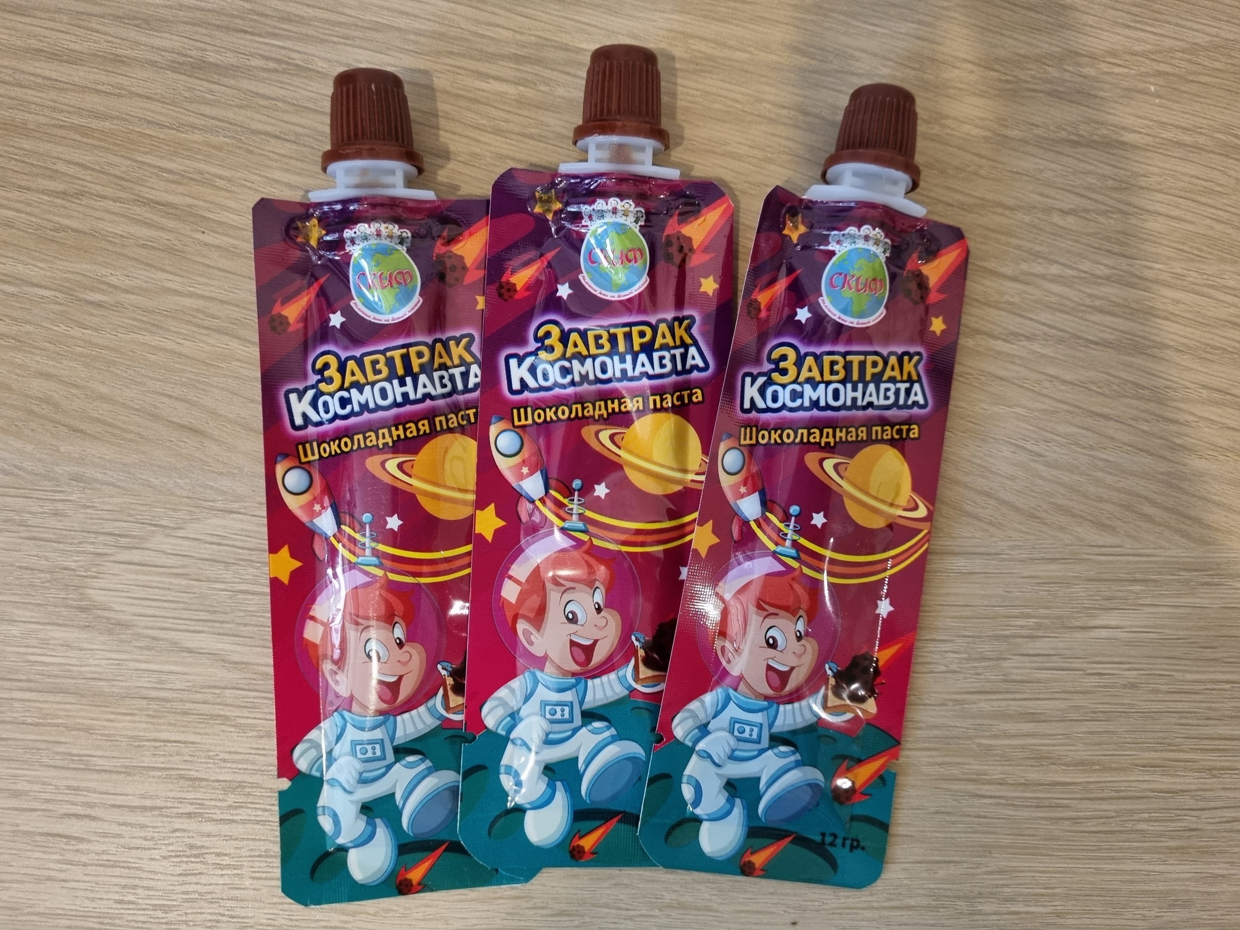 Фотография покупателя товара Шоколадная паста "Завтрак космонавта" 12г - Фото 2
