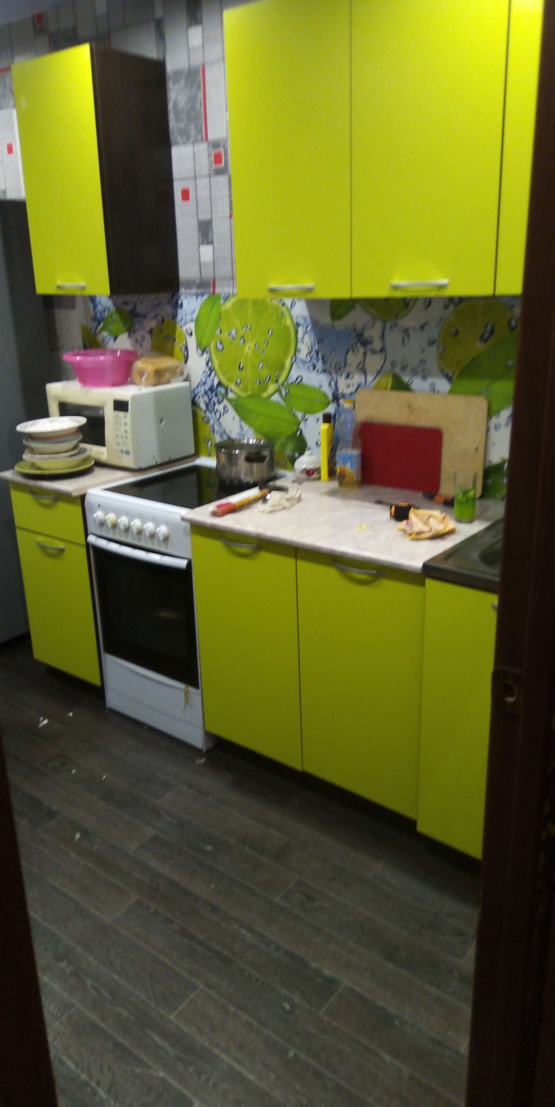 Фотография покупателя товара Кухонный гарнитур, 2300 мм, цвет Зеленое яблоко - Фото 1