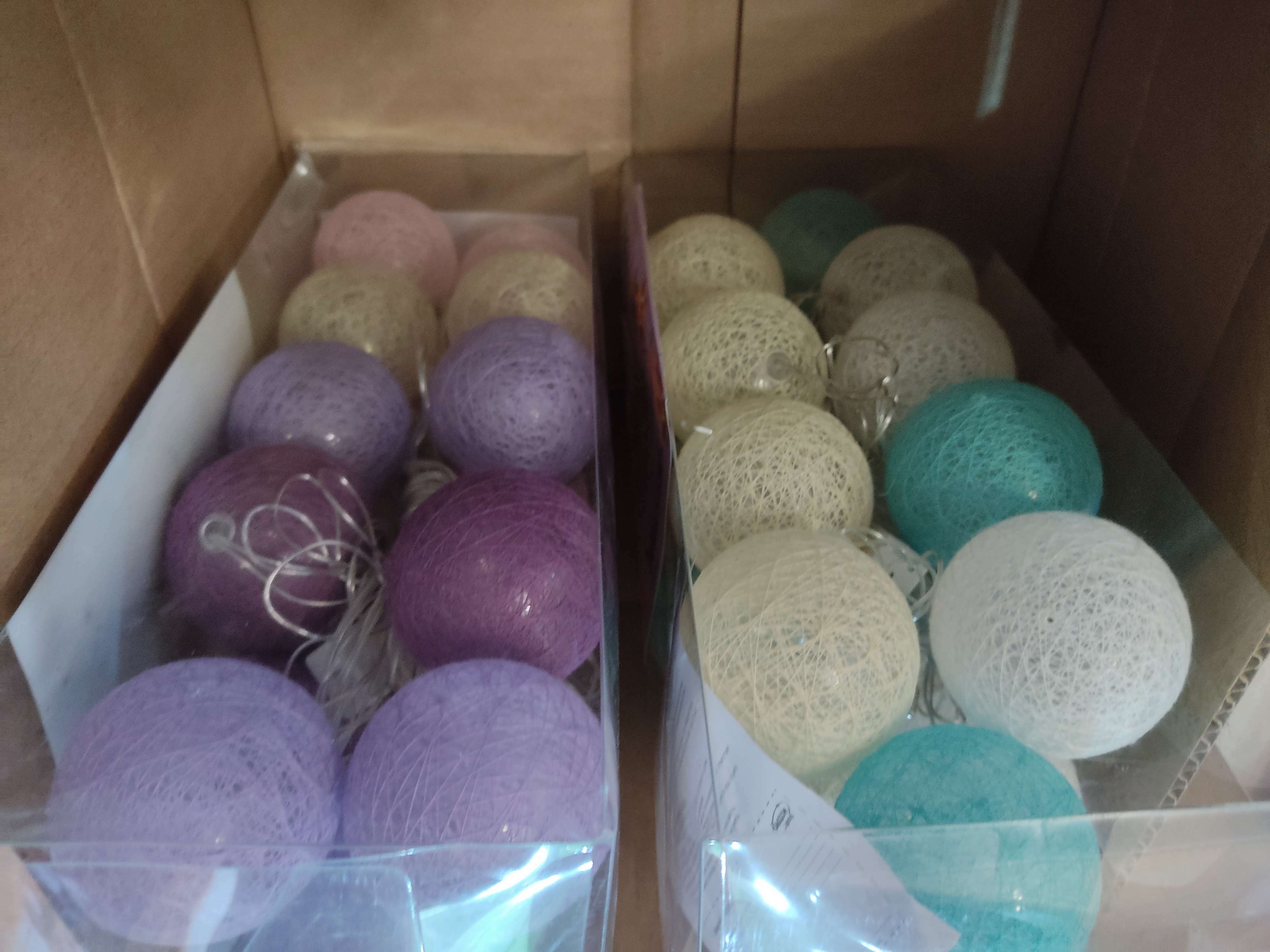 Фотография покупателя товара Гирлянда «Нить» 5 м с насадками «Клубки красно-голубые», IP20, прозрачная нить, 20 LED, свечение тёплое белое, 220 В - Фото 59