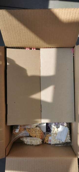 Фотография покупателя товара Посыпка кондитерская с мягким центром "Жемчуг", розовый, 1.5 кг