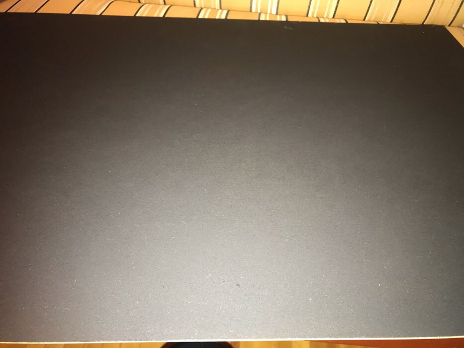 Фотография покупателя товара Доска меловая без рамки 900х600 мм, цвет чёрный - Фото 1
