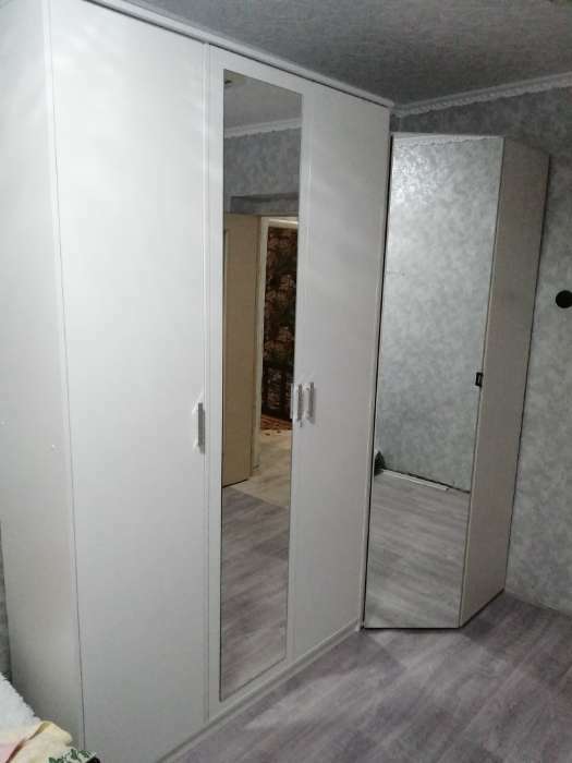 Фотография покупателя товара Шкаф 3-х створчатый Орион с зеркалом, 1413х2300х450, Белый/Белый - Фото 13