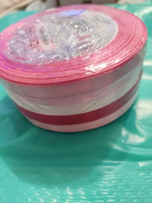 Фотография покупателя товара Набор атласных лент, 5 шт, размер 1 ленты: 20 мм × 23 ± 1 м, цвет розовый спектр - Фото 4