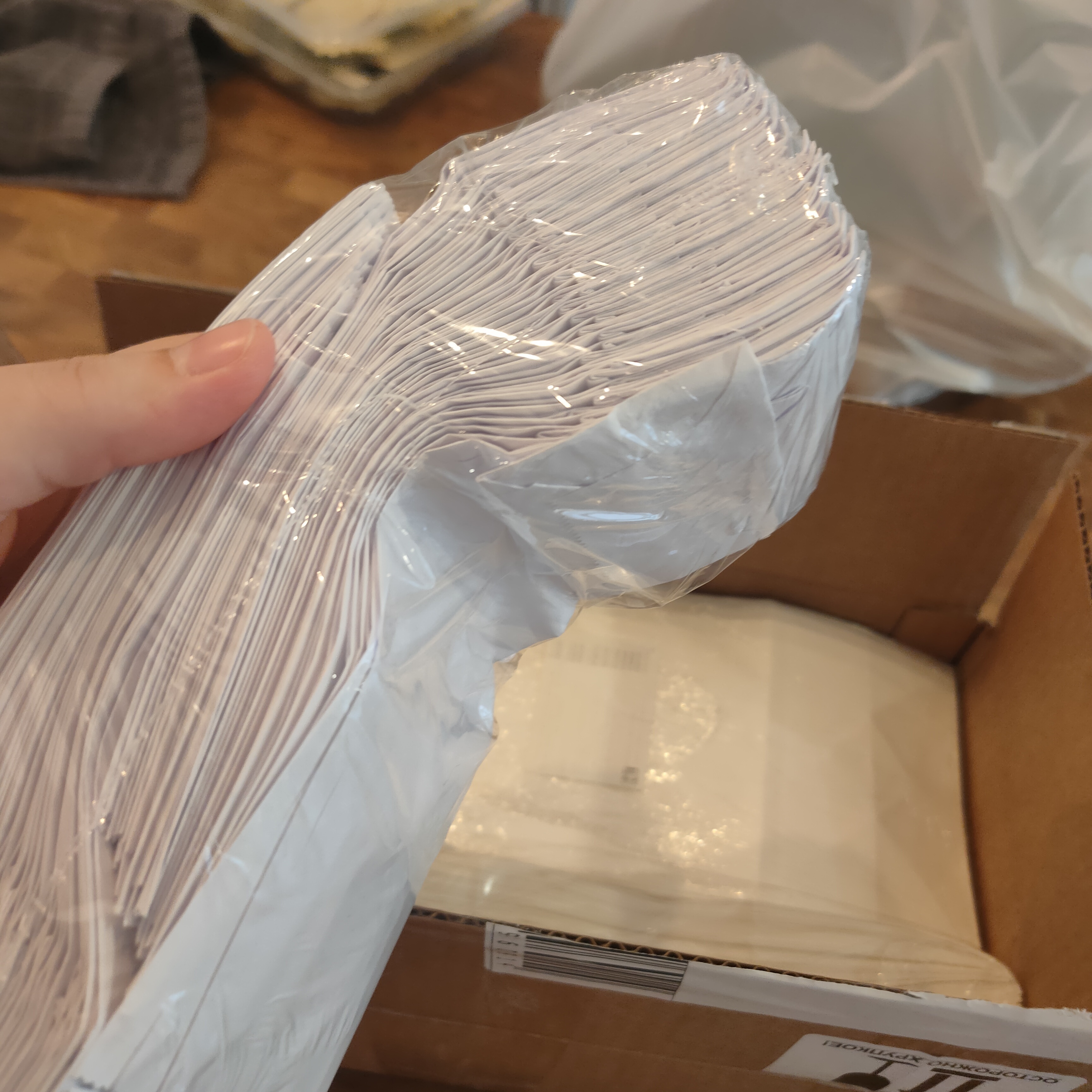Фотография покупателя товара Пакет бумажный фасовочный, белый, V-образное дно, 20 х 10 х 5 см