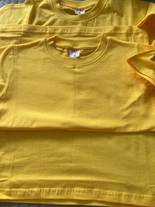Фотография покупателя товара Футболка детская, цвет жёлтый, рост 122 см - Фото 5