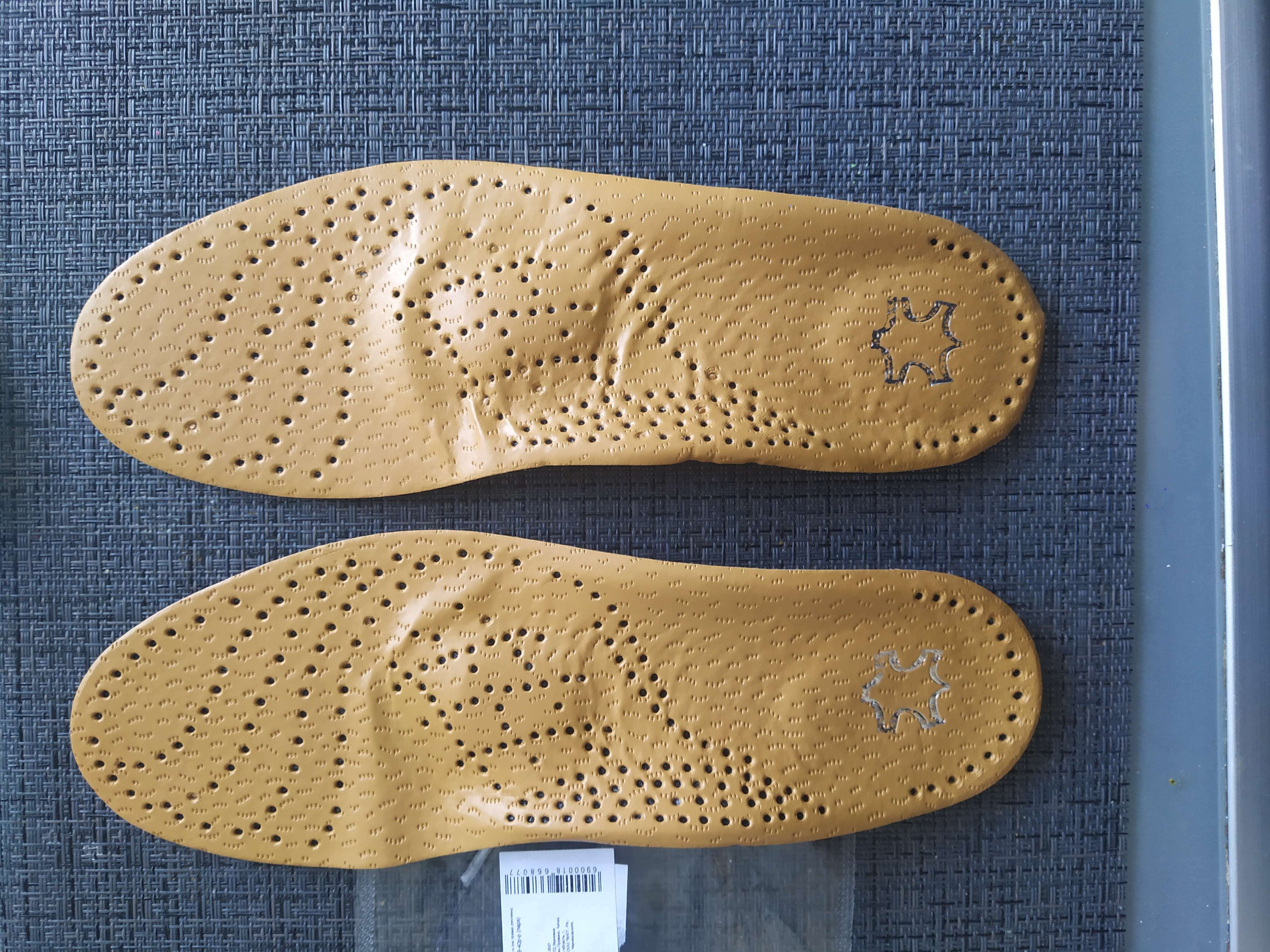 Фотография покупателя товара Стельки для обуви, амортизирующие, дышащие, с жёстким супинатором, 44 р-р, пара, цвет коричневый - Фото 5