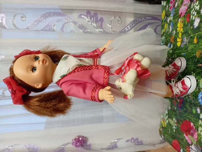 Фотография покупателя товара Кеды для кукол, длина подошвы 7,5 см, цвет фиолетовый - Фото 6