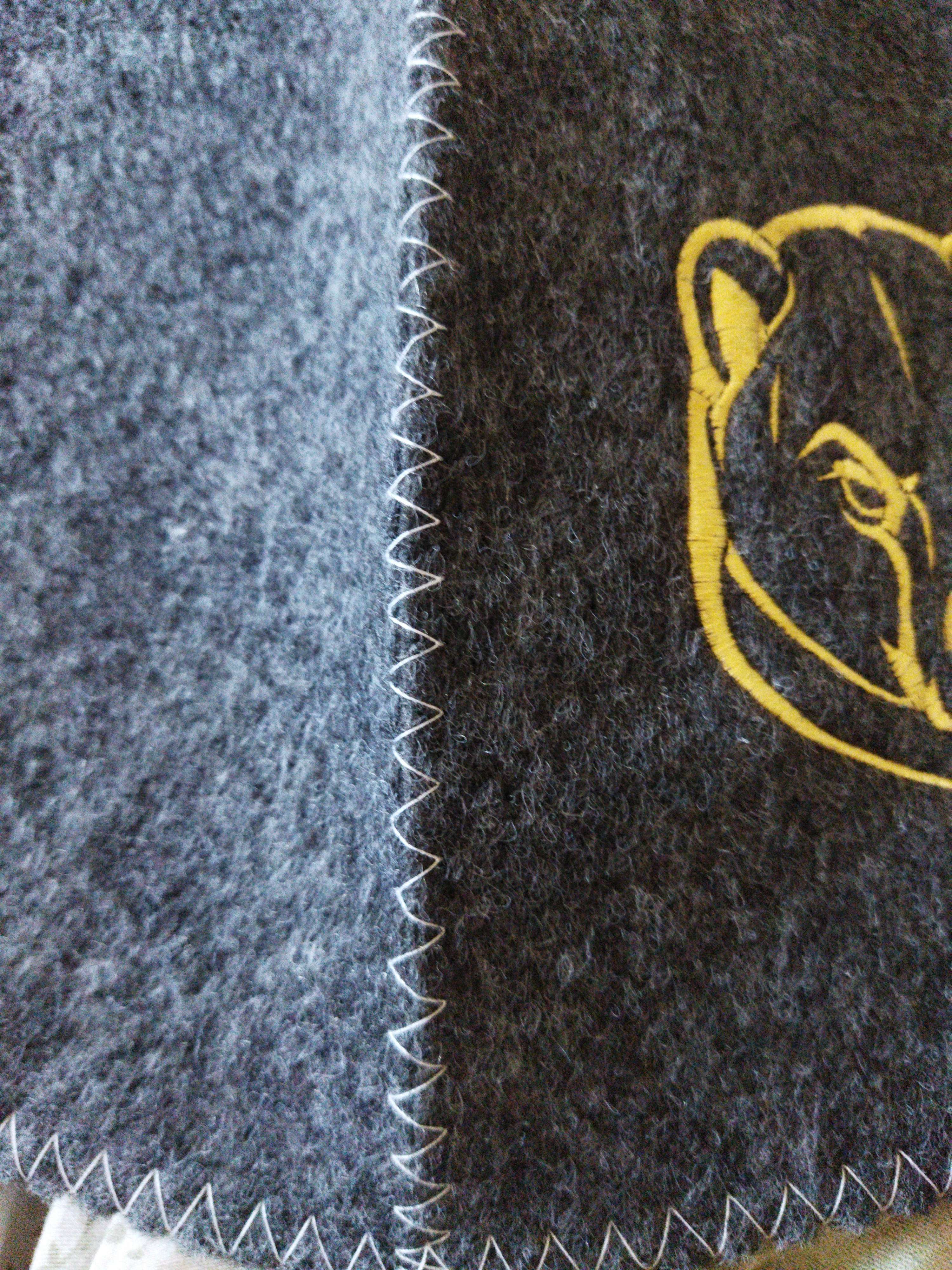 Фотография покупателя товара Шапка для бани серая с вышивкой "Медведь" - Фото 1